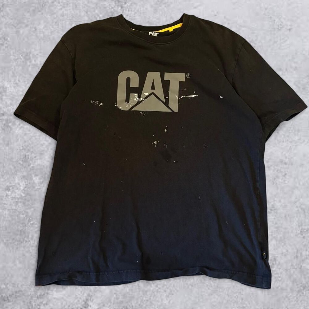 Cat Men's Black and Yellow T-shirt